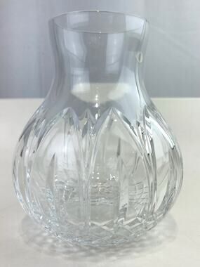 ATLANTIS 6" Flower Vase Chartres Cut Blown Glass Clear Portugal